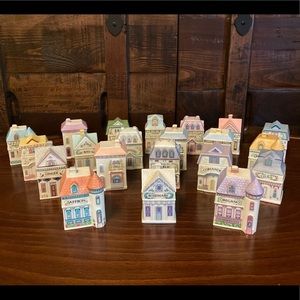 21 pc Lenox 1989 Spice Village Fine Porcelain